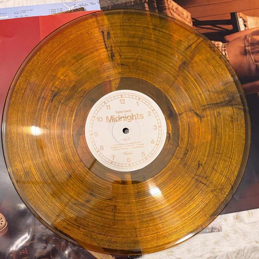 Taylor Swift Midnights Shimmering Gold Vinyl
